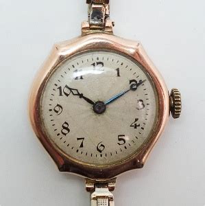 Vintage 1920s 9k Gold Rolex Prima Ladies Watch 